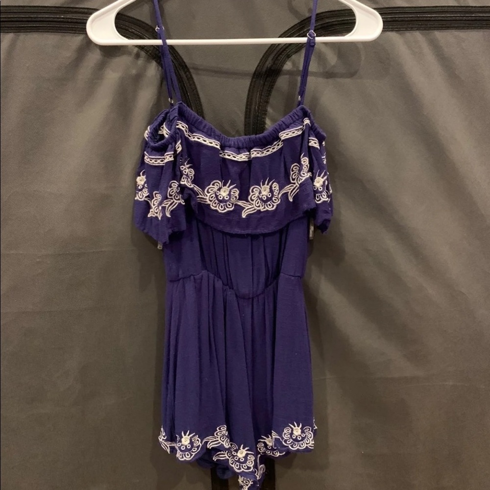 Navy Romper